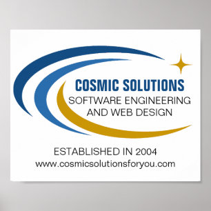 Poster Engenheiro de Software Cósmico Tecnologia de Compu