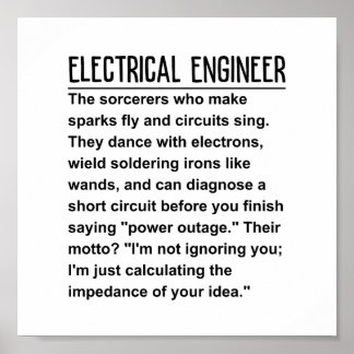 Poster Engenheiro elétrico