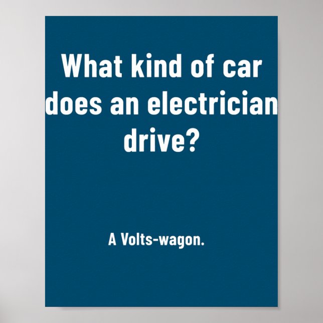 Poster Engenheiro Elétrico Funny Piadas Eletrônica (Frente)