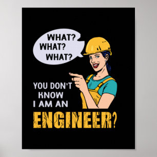 Poster Engenheiro Eu Sou Um Engenheiro