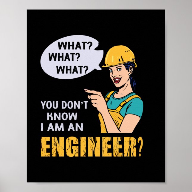 Poster Engenheiro Eu Sou Um Engenheiro (Frente)