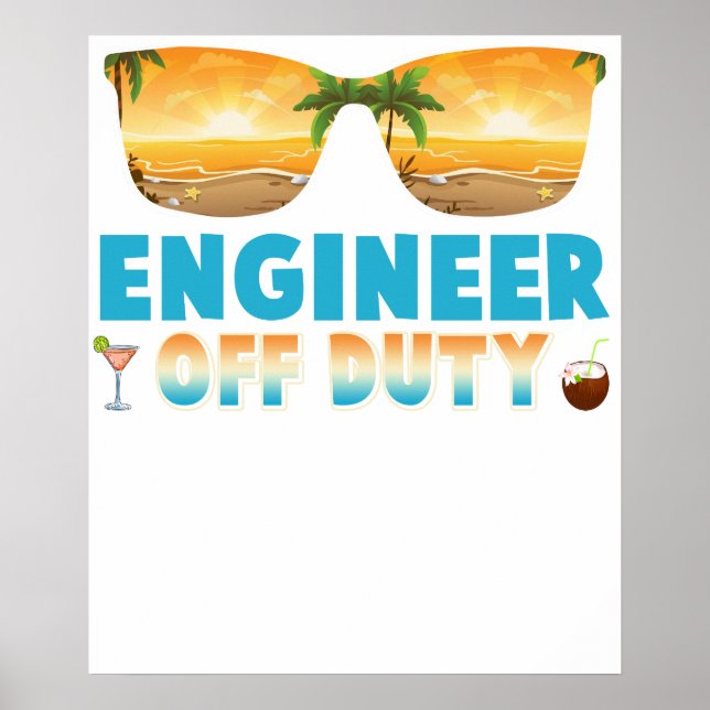 Poster Engenheiro Fora do Dever Férias de Verão Último Di (Frente)
