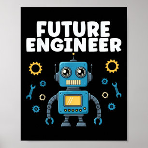 Poster Engenheiro Futuro de Engenharia Mecânica Elétrica