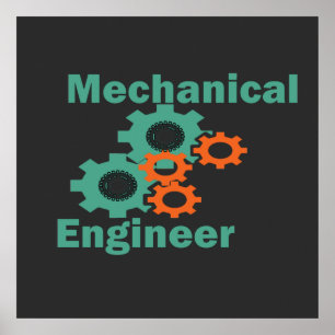 Poster engenheiro mecânico