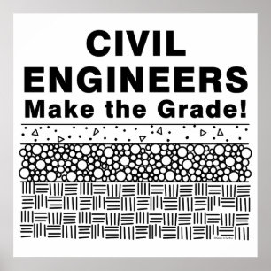Poster Engenheiros Civis Fazem a Nota