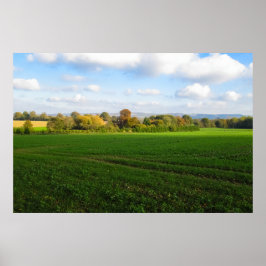 Poster English Autumn Countryside - Personalised