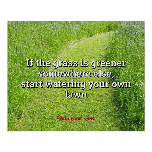 Pôster English proverbs about own business (Frente)