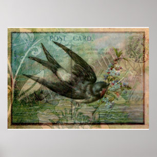 Pôster Engolir com Flores