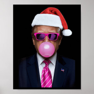Poster Engraçada Bolha Rosa, Chiclete Natal