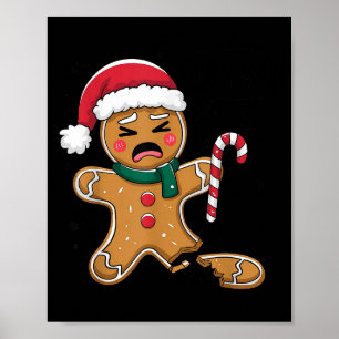 Poster Engraçada Cachorro de Gingerpão Cachorro de Natal