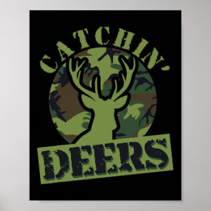 Poster Engraçada Capchin's Deers