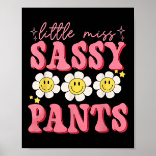 Poster Engraçada Menina Sy Calça De Volta Para As Meninas