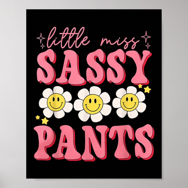 Poster Engraçada Menina Sy Calça De Volta Para As Meninas (Frente)