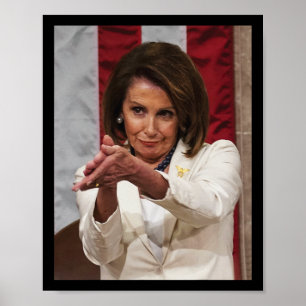 Poster Engraçada Nancy Pelosi Relembra-Se Contra Tumor