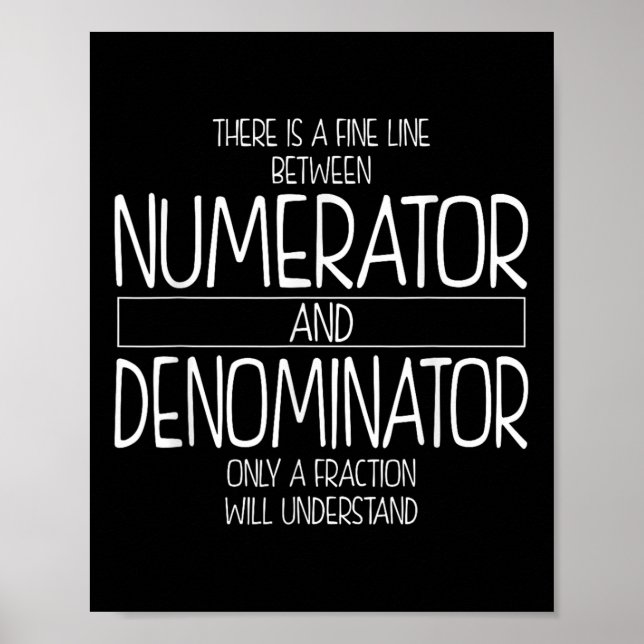Poster Engraçada Piada de Professores de Matemática Homen (Frente)