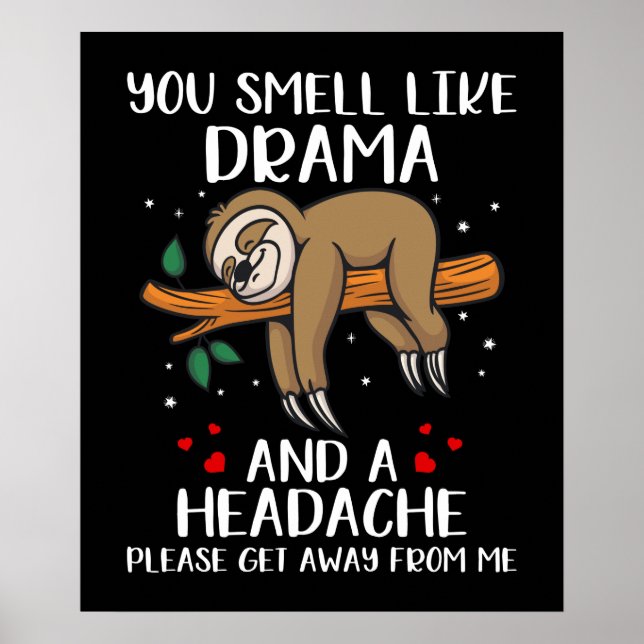 Poster Engraçada Selva Sloth (Frente)