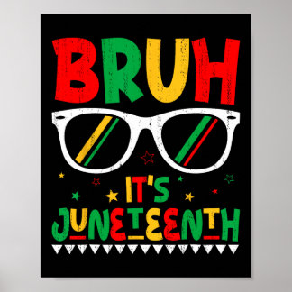 Poster Engraçado 19 Meninas Crianças Bruh É Junetee