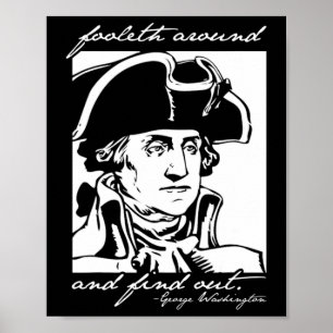 Poster Engraçado 4 De Julho 4 George Washington Foole