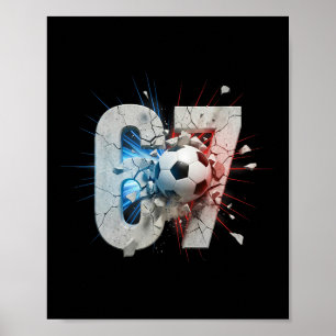 Poster Engraçado 67 Futebol Gotejamento Seis Sete Meme 6