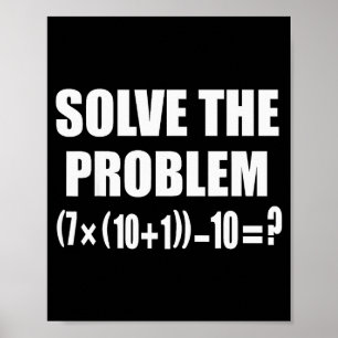 Poster Engraçado 67 Meme Pemdas Professor de Matemática E