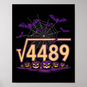 Poster Engraçado 67 Meme Professor de Matemática Raiz Qua