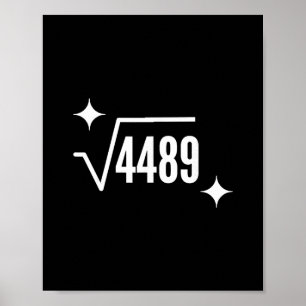 Poster Engraçado 67 Meme Raiz Quadrada 4489 Gíria Profess