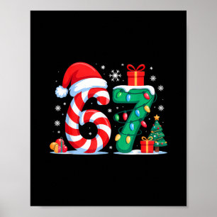 Poster Engraçado 67 Natal 6 7 Seis Sete Meme 6 7 Combinan