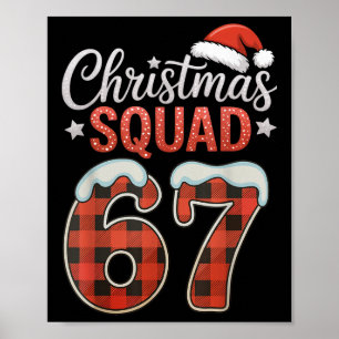 Poster Engraçado 67 Seis Sete Meme Brainrot 67 Natal Esqu