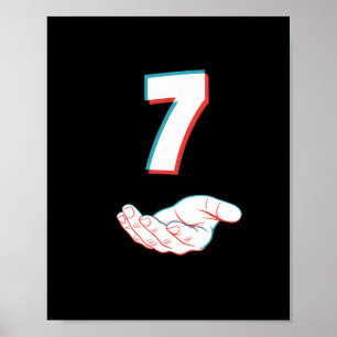 Poster Engraçado 67 Seis Sete Meme Casal Combinando Hallo