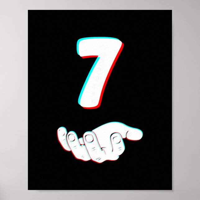 Poster Engraçado 67 Seis Sete Meme Casal Combinando Hallo (Frente)