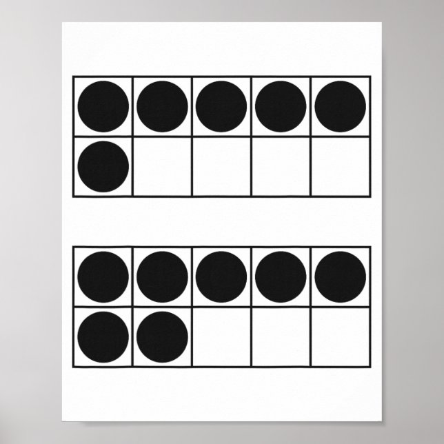 Poster Engraçado 6 7 Número Professores Alunos Seis Sete  (Frente)