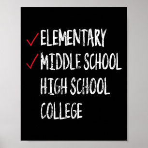 Poster Engraçado 8º Graduação com Formando do Ensino Médi