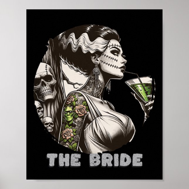 Poster Engraçado A Noiva O Monstro Frankenstein Falhou Ha (Frente)