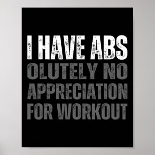 Poster Engraçado Abs Humor