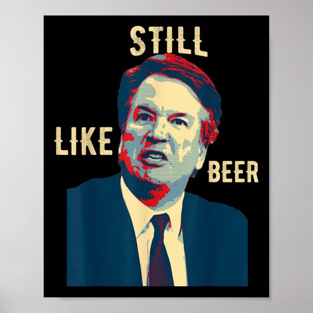 Poster Engraçado Ainda Como O Juiz Da Cerveja Equipe Bret (Frente)