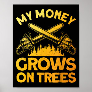 Poster Engraçado Arte Lumberjack Para Homens Cutter Saw L