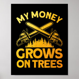 Poster Engraçado Arte Lumberjack Para Homens Cutter Saw L