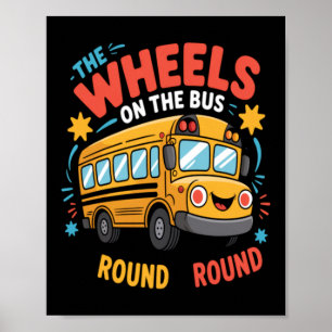 Poster Engraçado As Rodas Do Ônibus