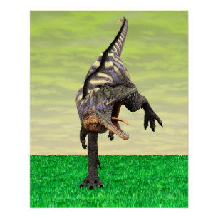 Pôster Engraçado Aucasaurus Dinossaur - Perfeito para Din