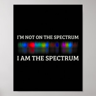 Poster Engraçado Autismo Meme Eu não estou no espectro Eu