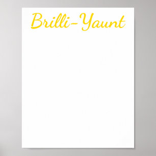 Poster Engraçado Autoamor Citando Brilli-yaunt Sticker