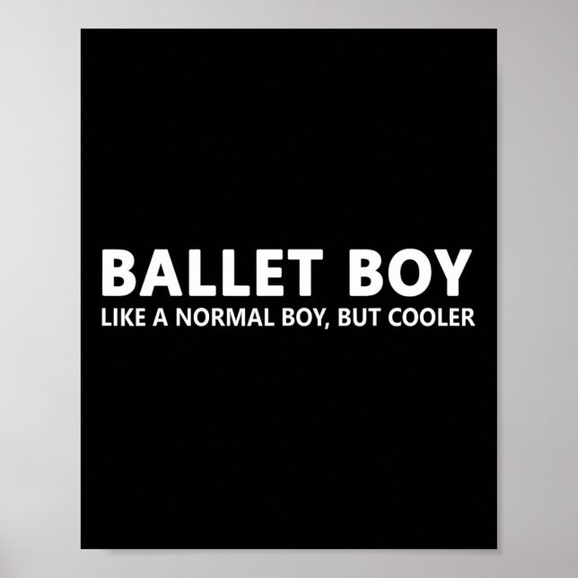 Poster Engraçado Balé Boy Music Balé Boy (Frente)