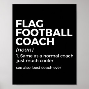 Poster Engraçado Bandeira Futebol Coach Definição Melhor 