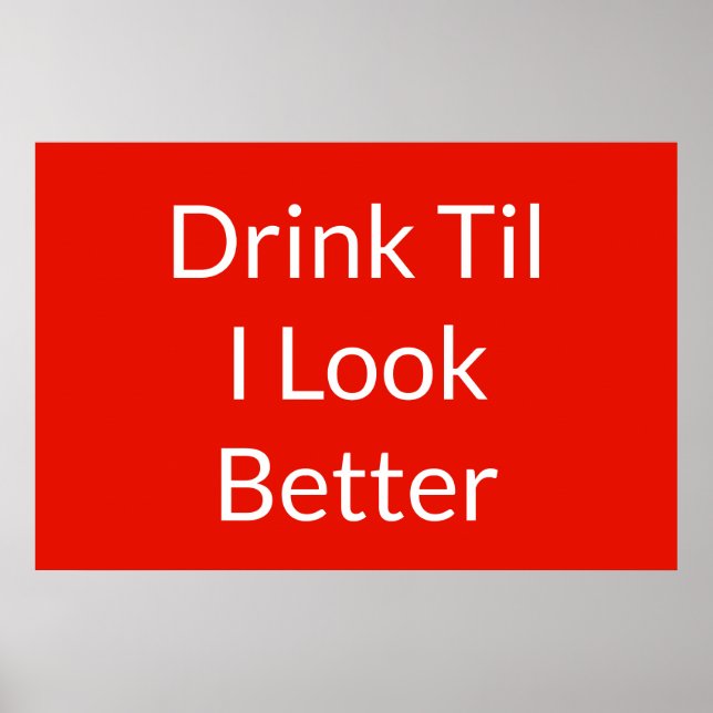 Poster Engraçado Beer Cita Notícias Famosas (Frente)