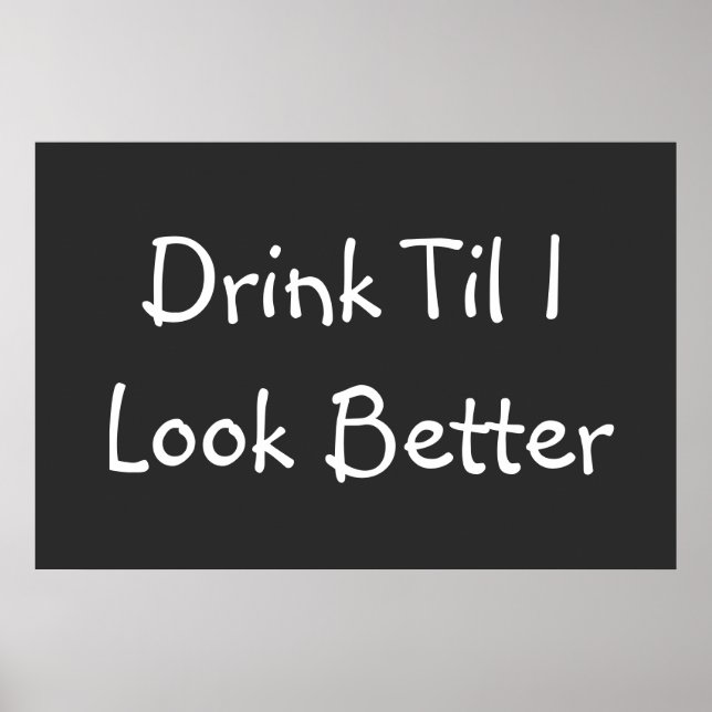 Poster Engraçado Beer Cita Notícias Famosas (Frente)