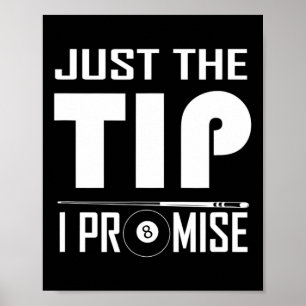 Poster Engraçado Billiard Cue Stick Shirt Apenas A Baile