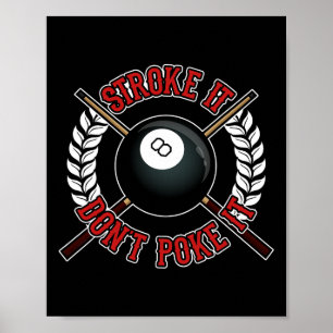 Poster Engraçado Billiards Piscina Hall Snooker Piada Tra