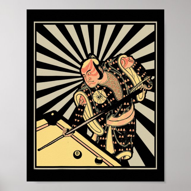 Poster Engraçado Billiards Presente Para O Jogador De Pis (Frente)
