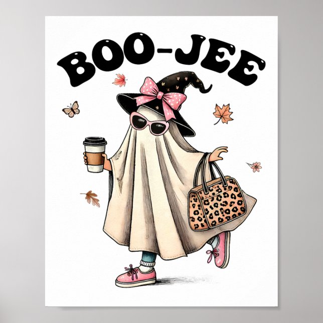 Poster Engraçado Boo Jee Ghost Halloween Boo Jee Ghost Sp (Frente)