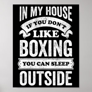 Poster Engraçado Boxer Boxer Piada Esportivo Desportivo H